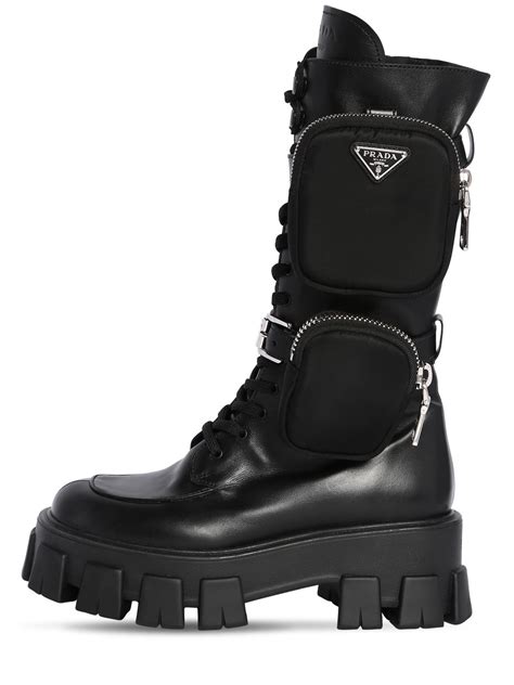 prada shoes winter 2017|Prada combat boots with pouches.